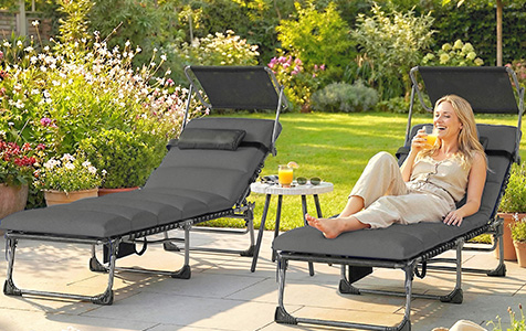 Bain de soleil avec auvent