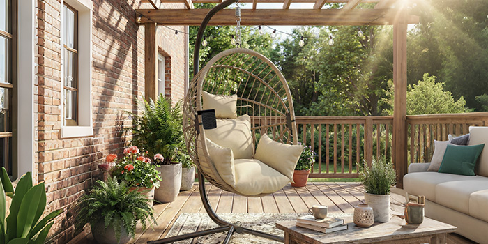 
Fauteuil œuf suspendu