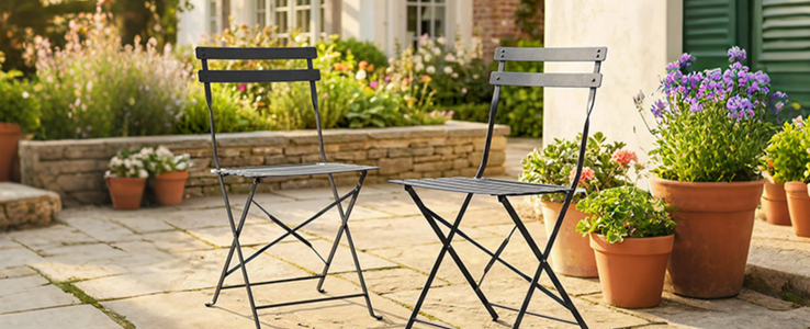 Chaises de jardin pliantes