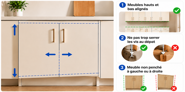 Contrôle de l'alignement et du montage