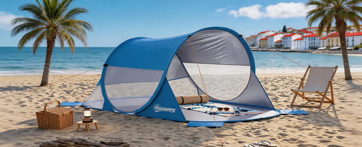 Des tentes de plage pour un confort abrité renforcé