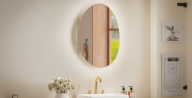 Armoires de toilette avec miroir LED