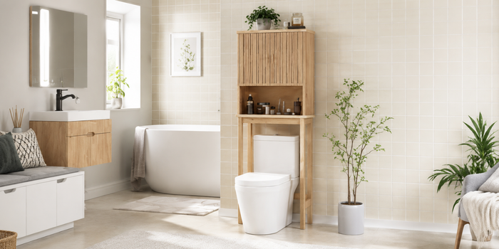 Optimisez l'espace perdu au-dessus des toilettes