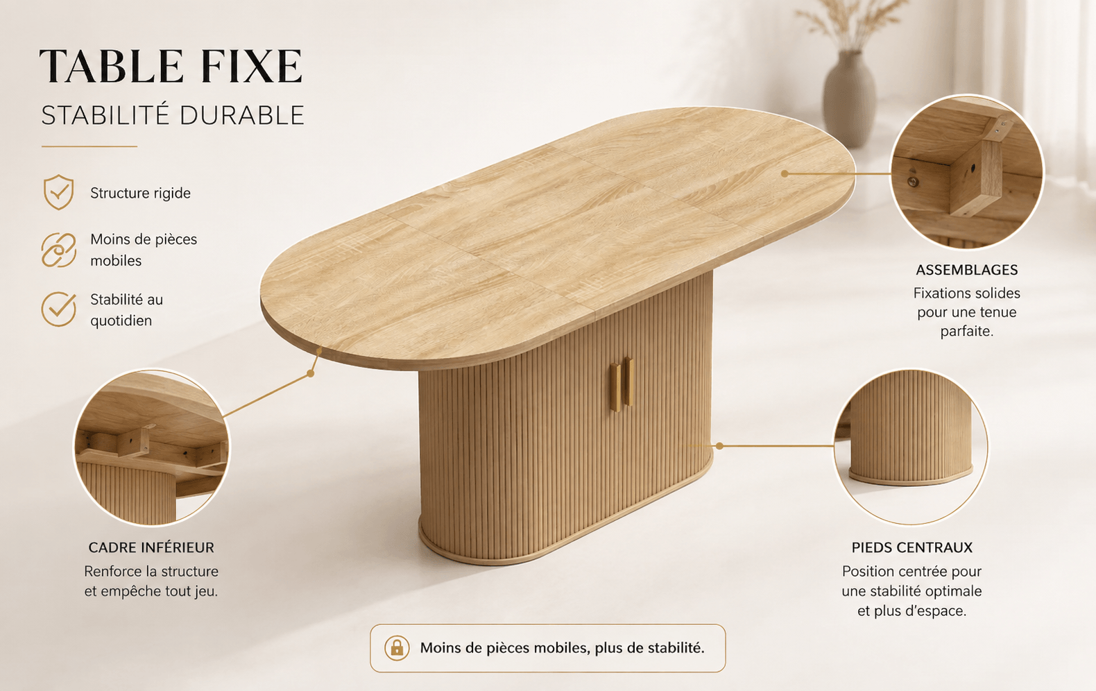 Table fixe