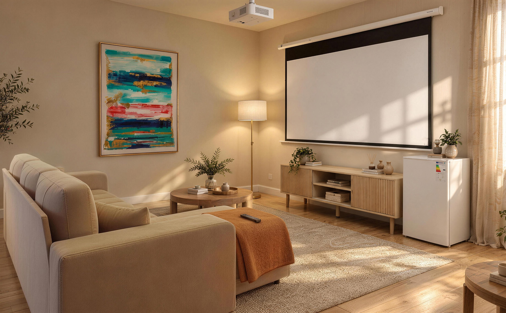 Un home cinéma conçu pour la détente