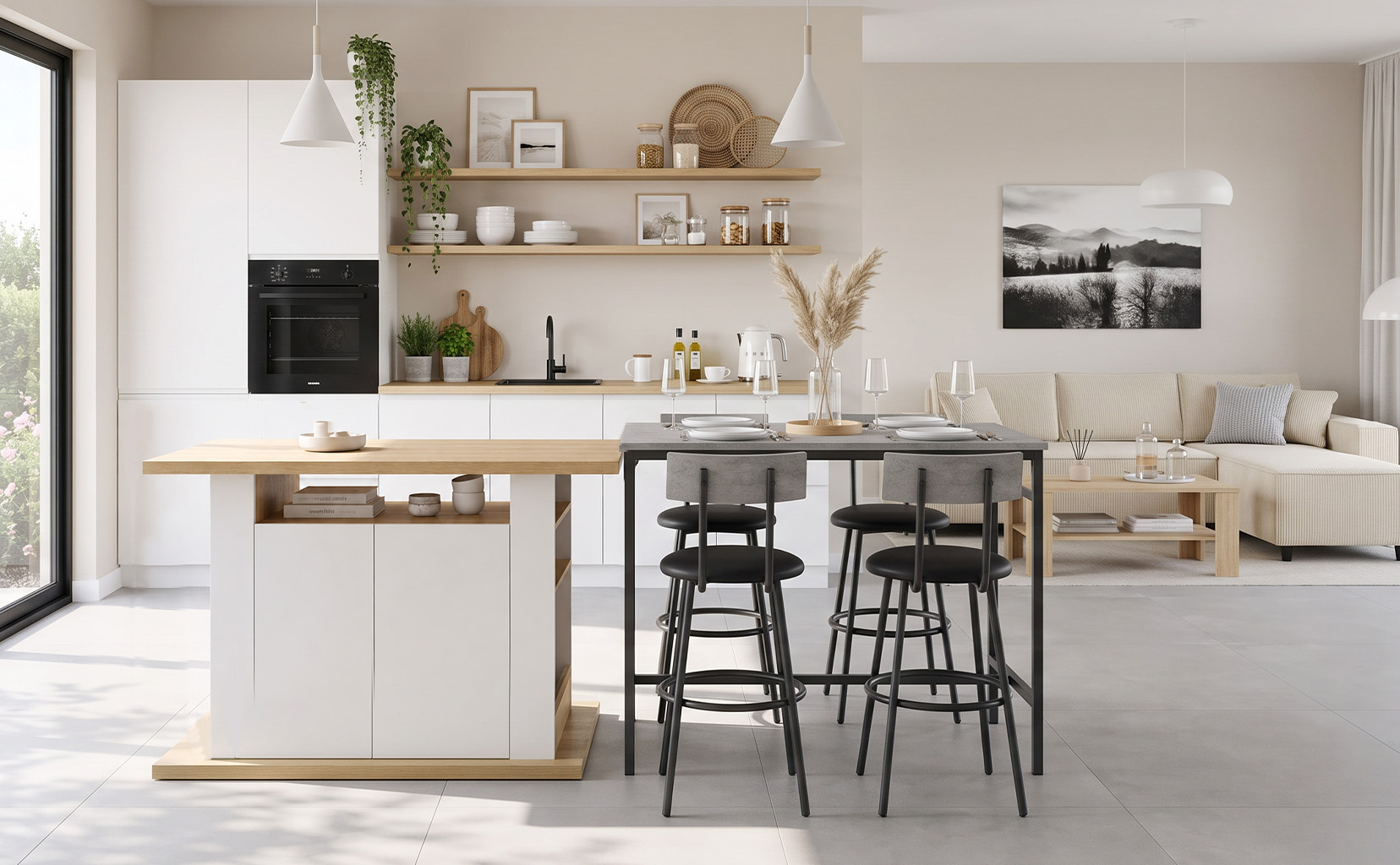 Conçu pour cuisiner, manger et vivre