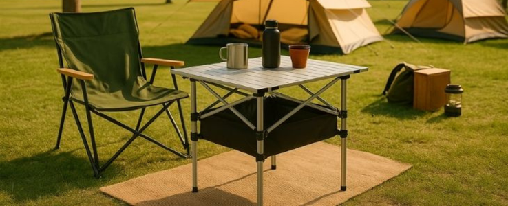Mesa de camping plegable