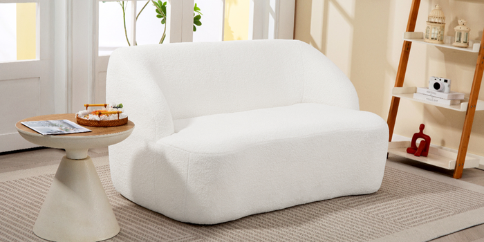 Sofá con esquinas redondeadas