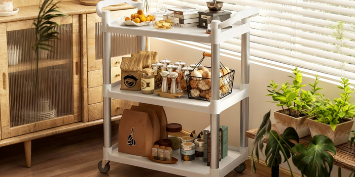 Carrinho auxiliar de 3 níveis