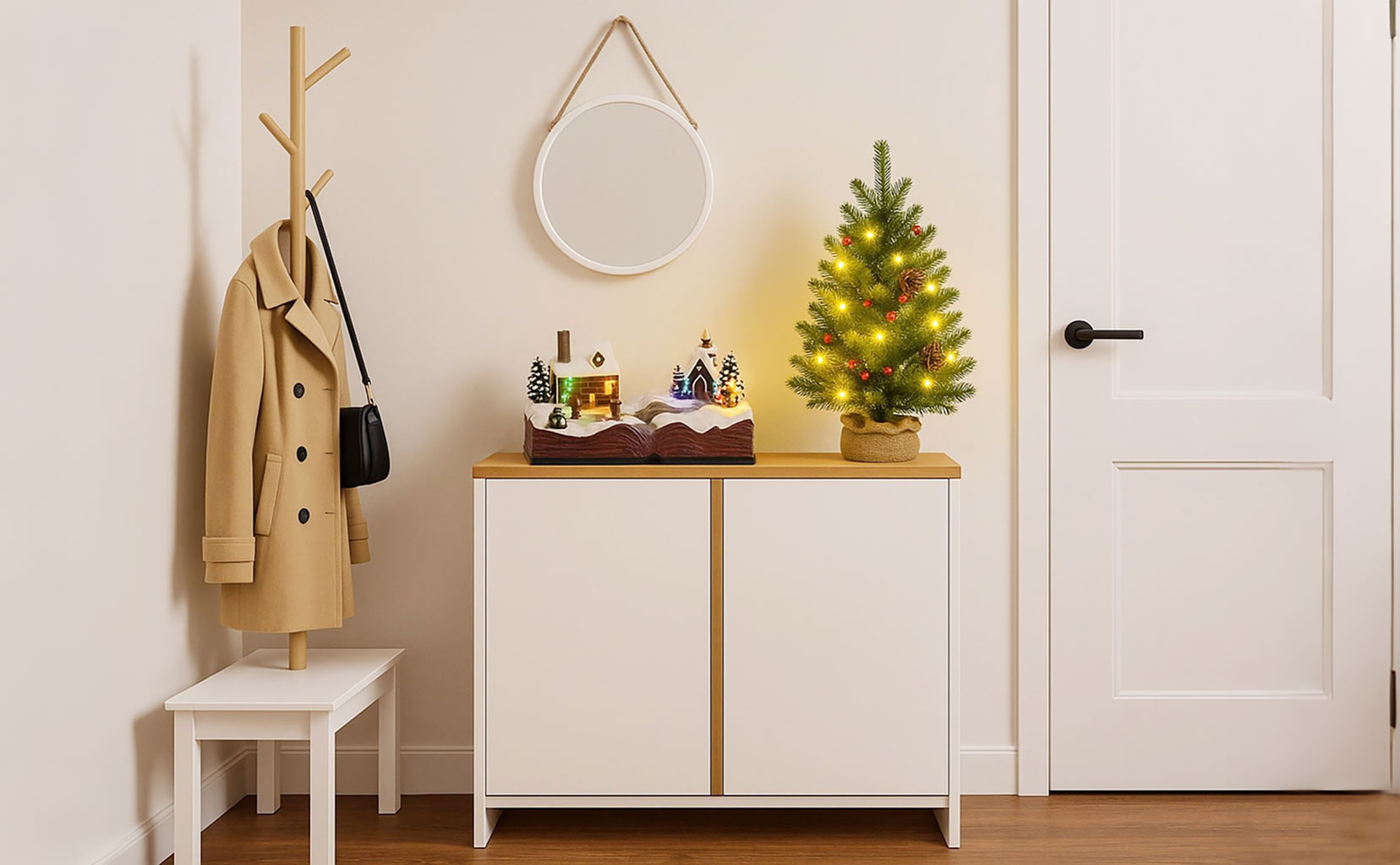 Entradas compactas con espíritu navideño