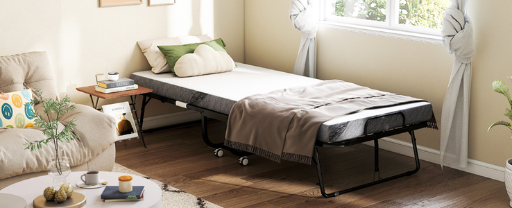 Cama Plegable con Ruedas