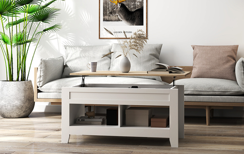 Mesas de centro com arrumação