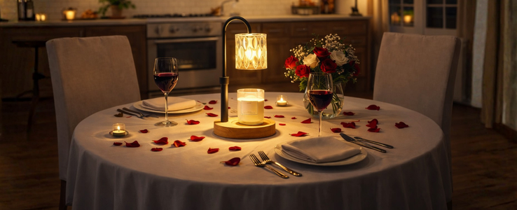 Lámpara calentadora de velas