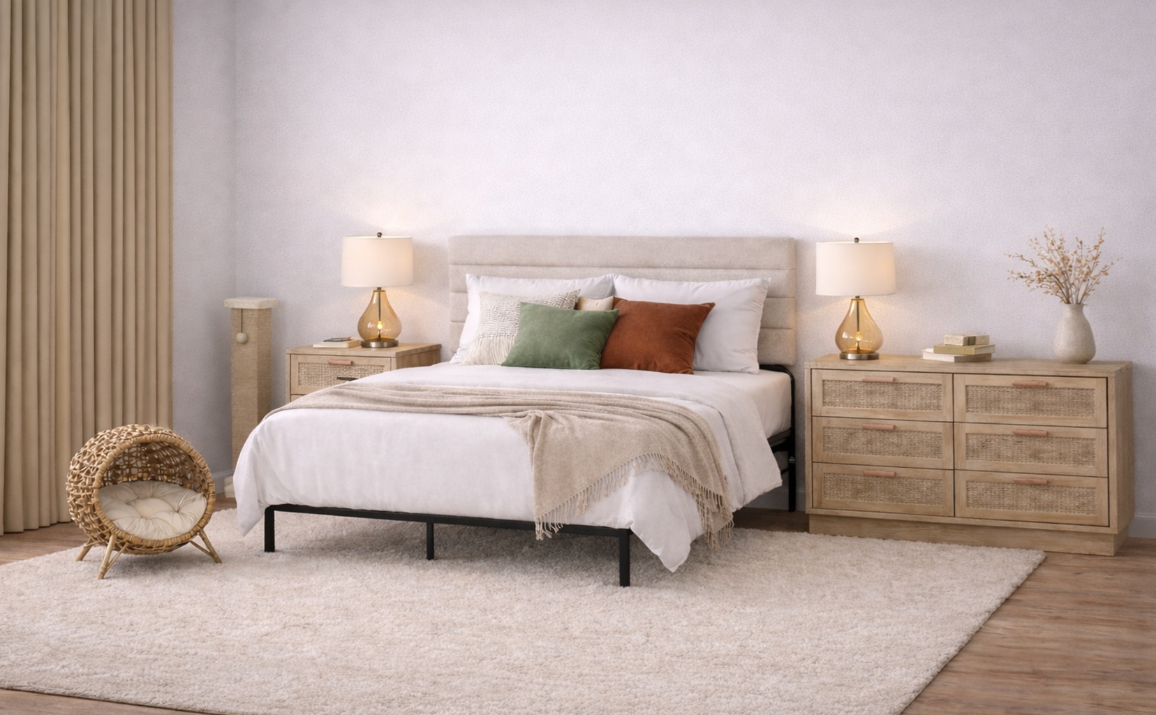 Un dormitorio acogedor