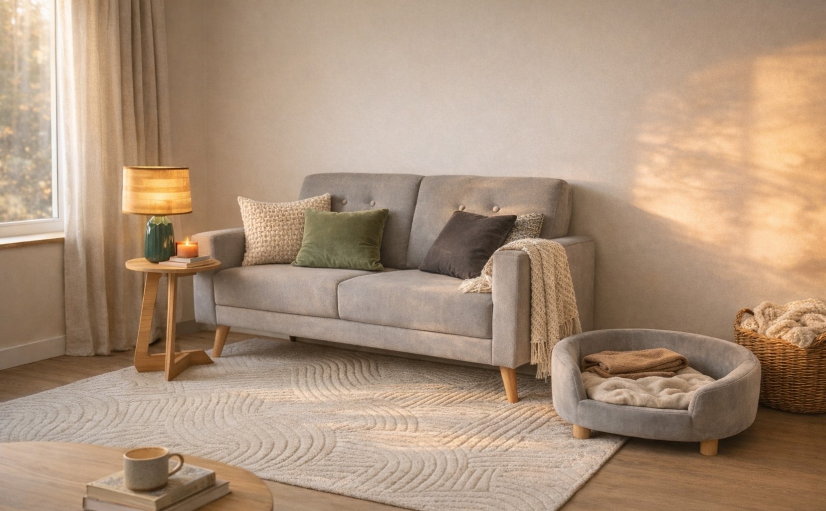 La sala ideal para relajarte con tu perro