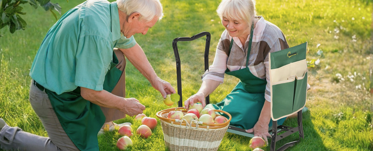 Taburete plegable de jardín