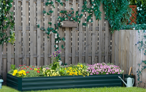 Mesa de cultivo em aço galvanizado