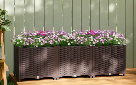 Jardineras estilo ratán