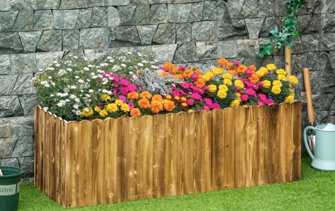 Mesas de cultivo em madeira