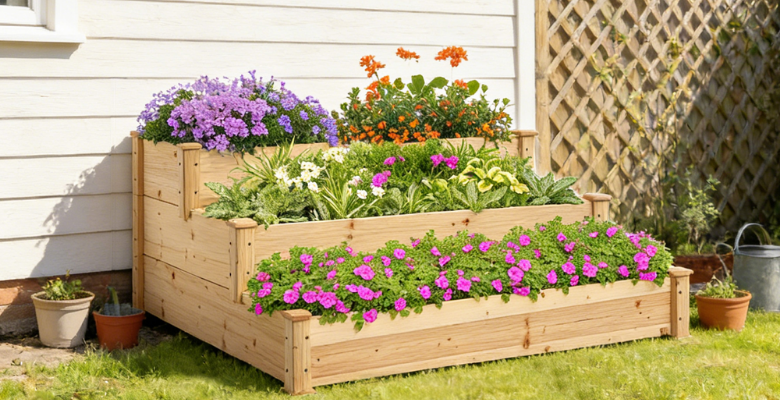 Mesa de cultivo de 3 níveis