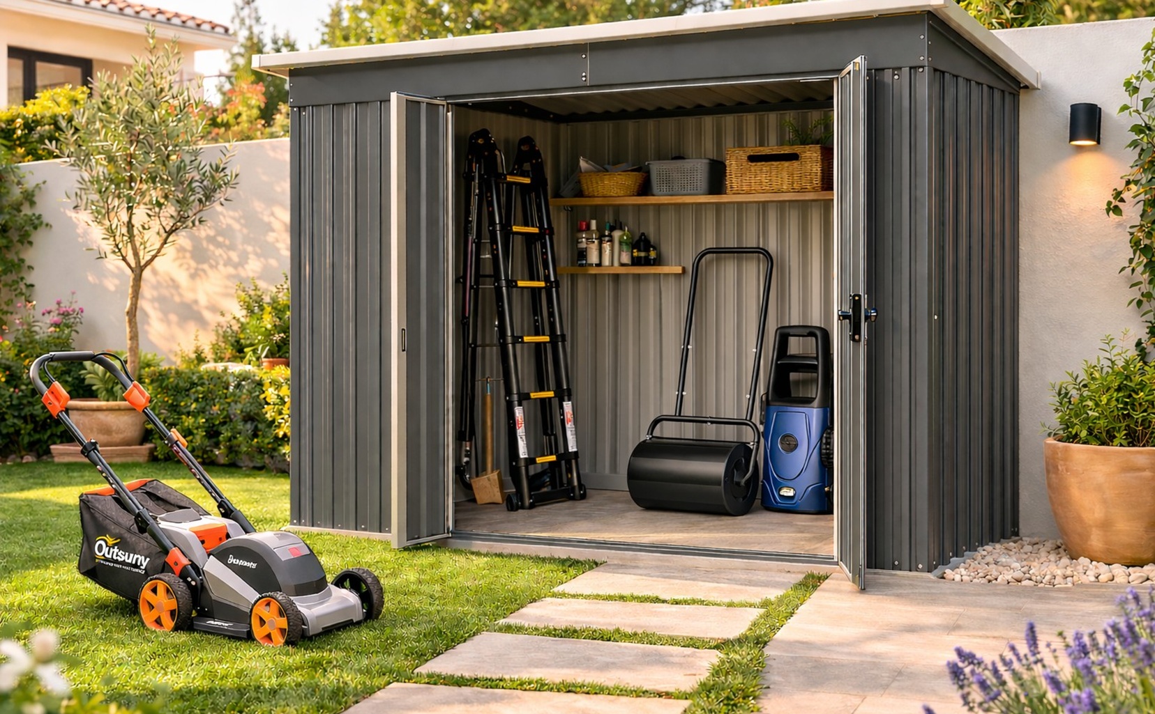 Almacenaje en el jardín