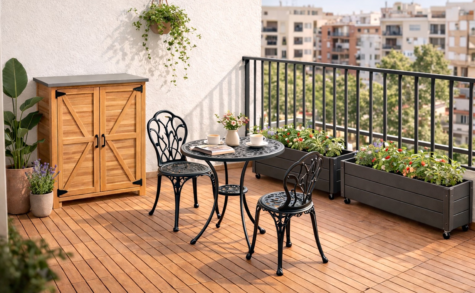 Almacenaje en el balcón