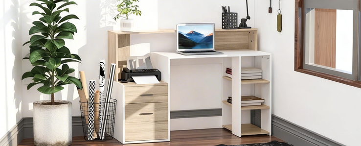 Escritorio con almacenamiento
