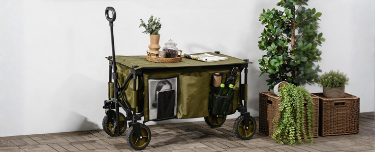 Carrinho de camping dobrável