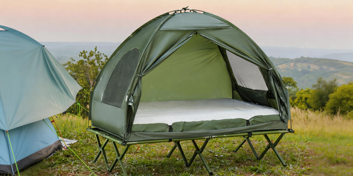 Cama de camping elevada