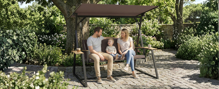 Columpio con cojines