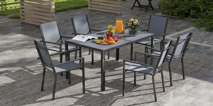 Conjuntos de comedor de acero