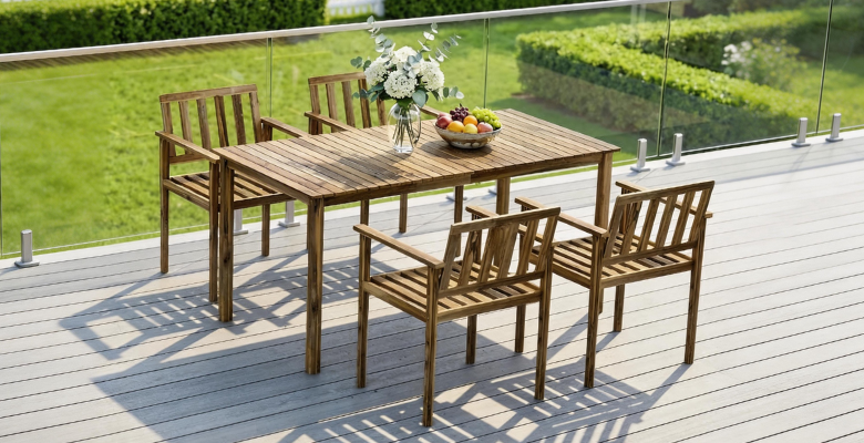 Conjunto de muebles de madera