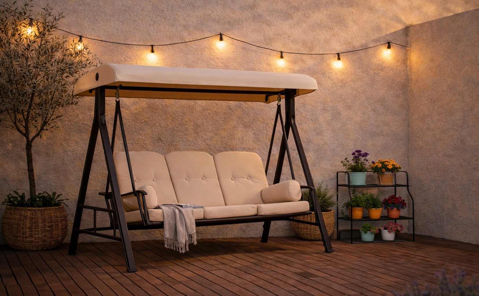 Balancín para relajarte en el exterior