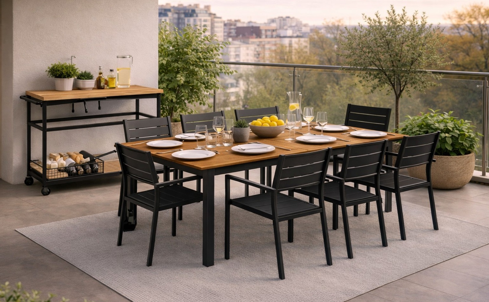 Comidas en la terraza