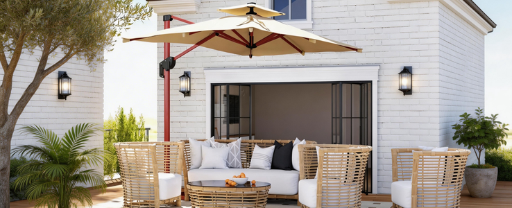 Sombrillas con doble ventilación