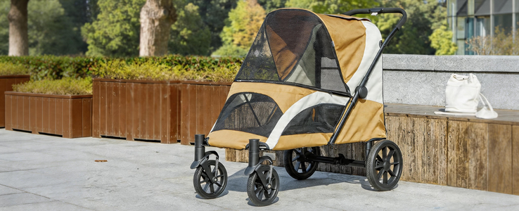 Carritos plegables para mascotas