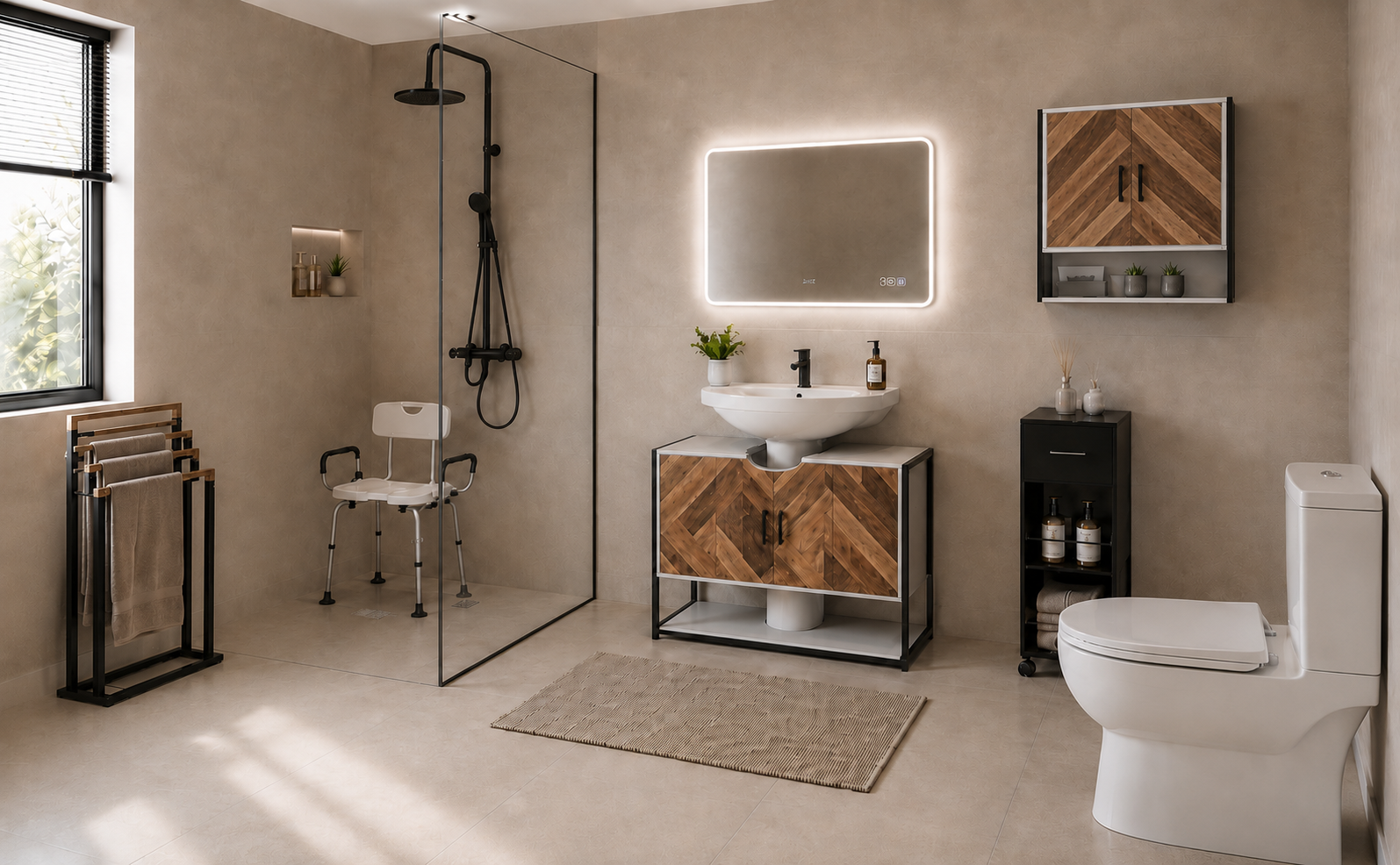 Un baño funcional sin obras