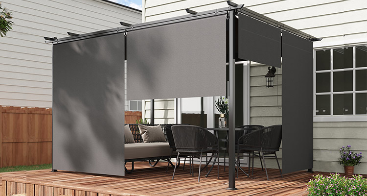 Pérgolas com teto retrátil