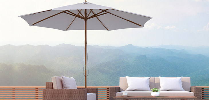 Chapéus de sol centrais