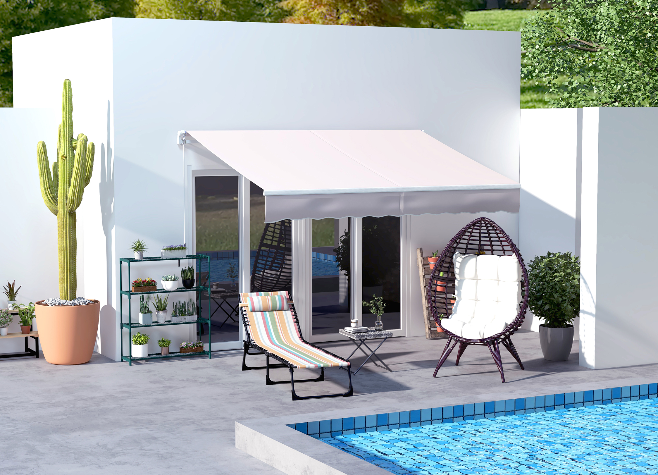 Oásis Moderno: Seu Refúgio à Beira da Piscina