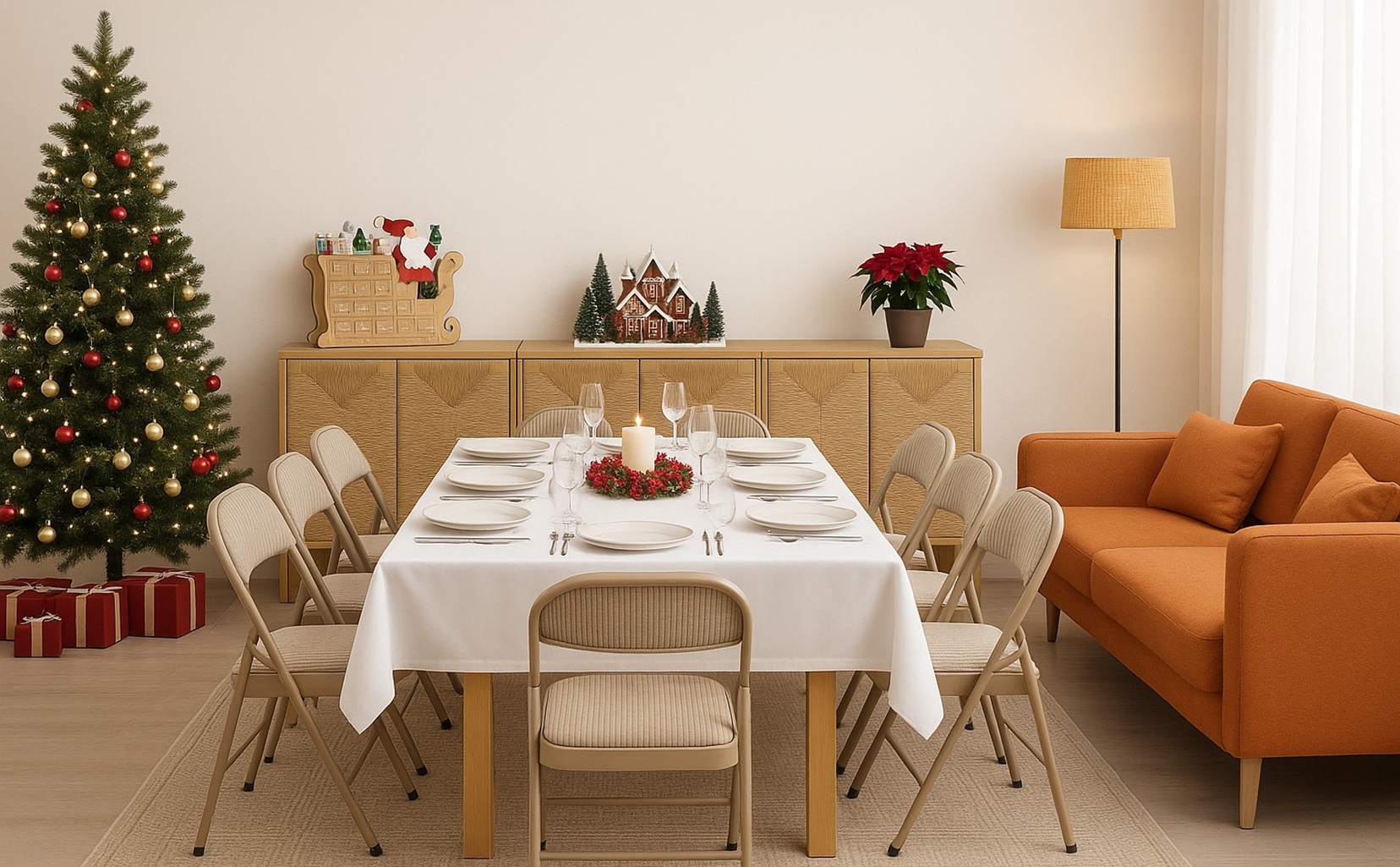 Uma casa pronta para as festas