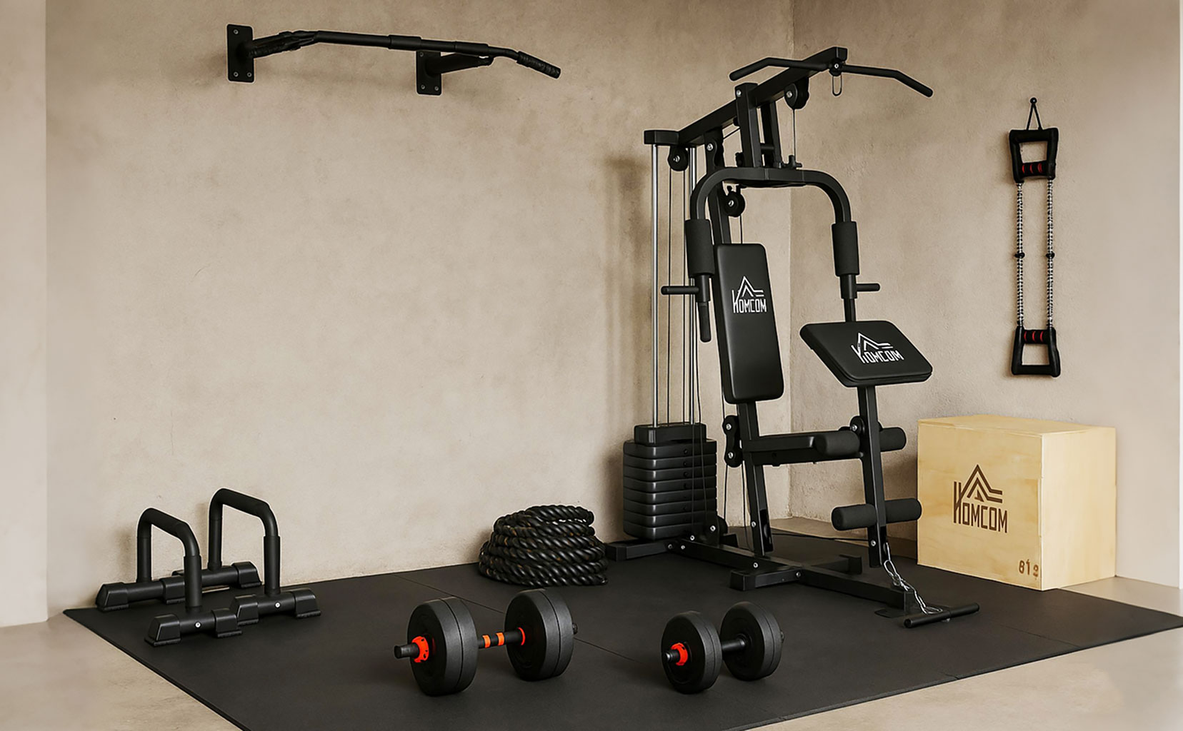 Espaço CrossFit na garagem