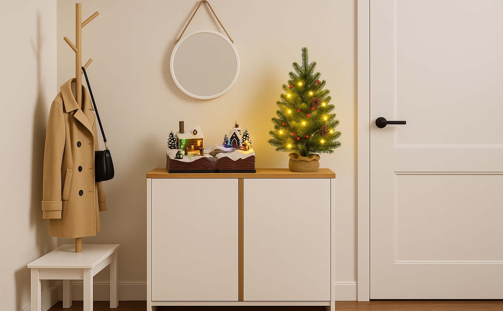 Entradas compactas com espírito natalício