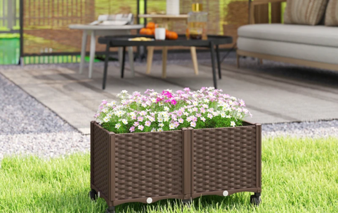 Floreiras estilo rattan