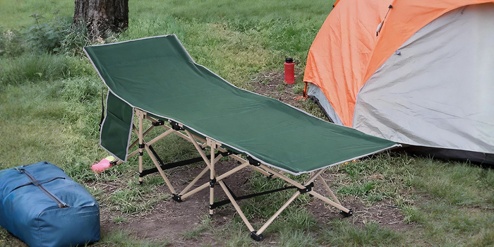 Cama de camping dobrável