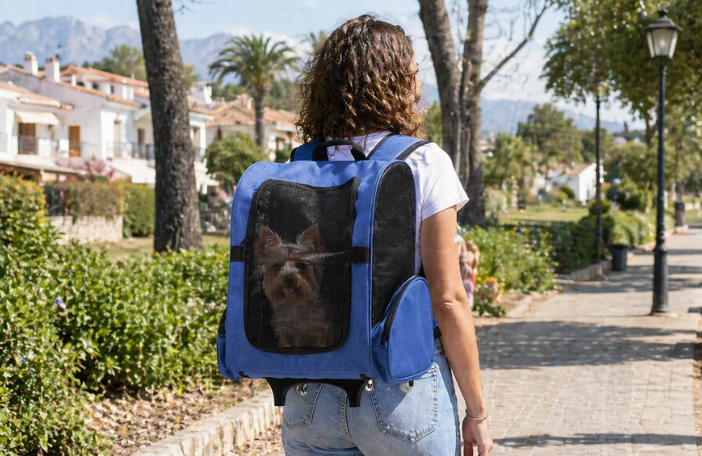 Mochila transportadora com rodas