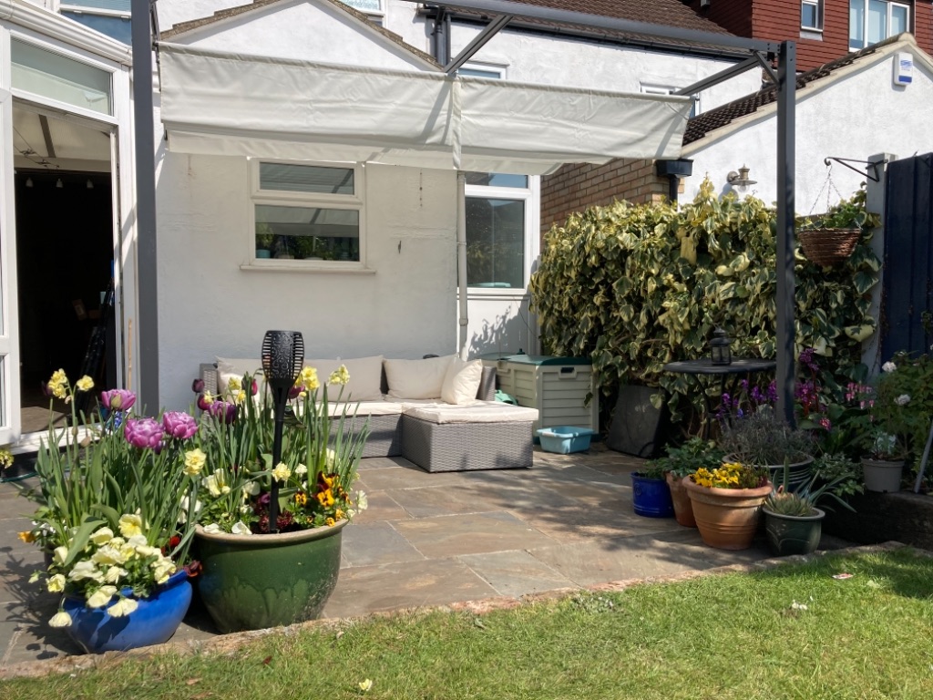 Gazebo Pergola Da Giardino 3x3m In Metallo Nero - Decorabile Con Piante Rampicanti - Foto 9