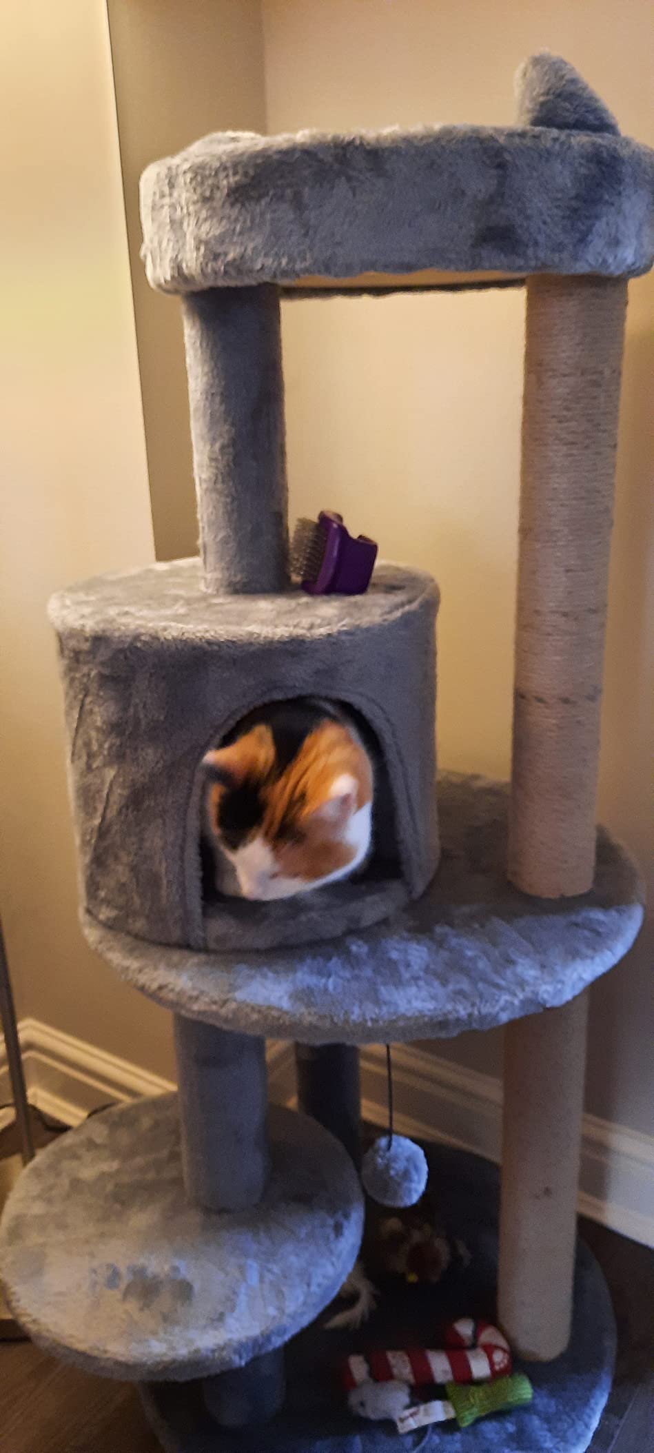 Great sturdy cat stand that takes up little room