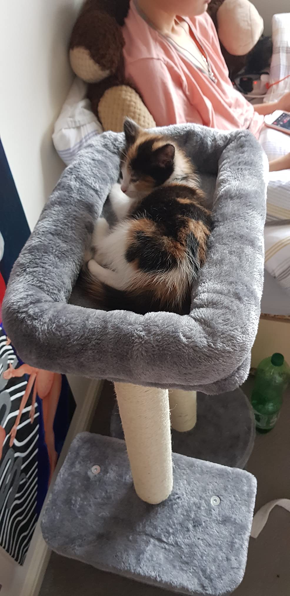 My kitty loves it !!! She is so happy playing ,sleeping in it.