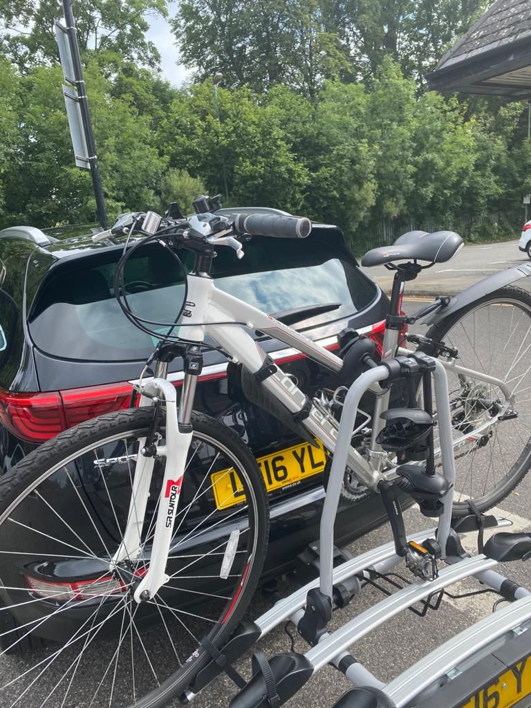 Rearmounted Bicycle Carrier Rack 3 Bike Car Rear Tow Bar SUV